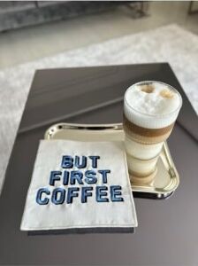 Linda Mia But First Coffee Desenli Kokteyl Peçete