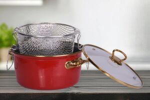 Red Emaye Kızartma Tenceresi 22 cm