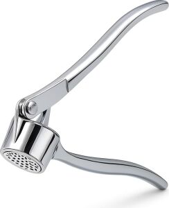 Metal Sarımsak Ezici, Paslanmaz Çelik Ergonomik Saplı Dayanıklı Pratik Sarımsak Presi
