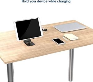 Tok Alüminyum Stand Çok Işlevli Döner Tablet Pc Akıllı Telefon Standı Mini Boy Masaüstü Stand Katlanabilir Cep Telefonu Evrensel Telefon Tutucu L9688 Siyah