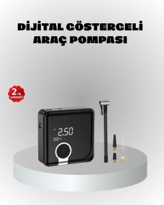 Dijital Ekranlı Şarjlı Hava Kompresörü 150 Psı Güçlü Motorlu
