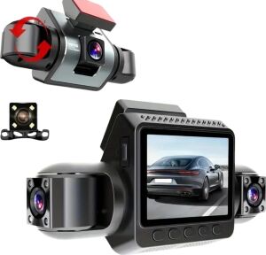 Araç Ön Arka Iç Kamera Sistemi Full Hd Hareket Sensörlü Kayıt Cihazı