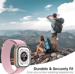 Apple Watch ile Uyumlu Yeni Nesil 2023 Serisi Kumaş Kordon Ultra - 42-44-45-46-49MM