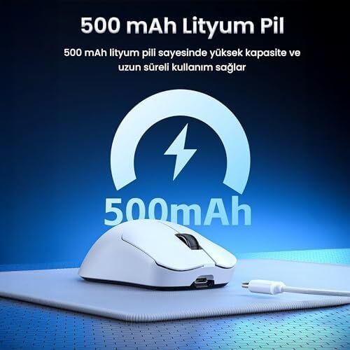 Aula SC380 Pro PAW3311 Sensör 12000 Dpı 1000Hz Kablolu ve Kablosuz Gaming Oyuncu Mouse Siyah
