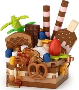 LZ-8642 Loz Çikolatalı Pasta 160 Parça Block Oyuncak-Mini Poşet
