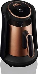 Okka  OK0010 Okka Minio Pro Türk Kahvesi Makinesi, 4 Fincan, 480W, 16.5X16X22.5 Cm, Paslanmaz Çelik, Bakır