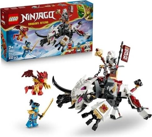 Zilvar ve Ejderha Canavar Grimtak 71863-7 Yaş ve Üzeri Çocuklar Için Nya, Zilvar ve Ejderha Formunda Kai Minifigür Içeren Yaratıcı Oyuncak Yapım Seti, Hediye Fikri (232 Parça)