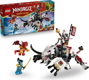 Zilvar ve Ejderha Canavar Grimtak 71863-7 Yaş ve Üzeri Çocuklar Için Nya, Zilvar ve Ejderha Formunda Kai Minifigür Içeren Yaratıcı Oyuncak Yapım Seti, Hediye Fikri (232 Parça)