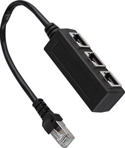RJ45 Ethernet Splitter Adaptör 1 Erkek 3 Dişi Lan Çoklayıcı Internet Paylaştırıcı Cat5 Cat6 Ağ Çoğaltıcı Router Modem Pc Laptop Network Bağlantı Çevirici | ZR1225