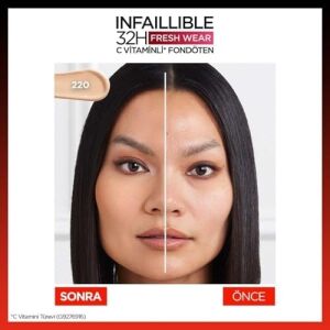 Infaillible 32H Fresh Wear C Vitaminli Fondöten - 220 Sable Sand 30 ml