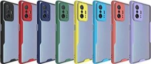 Xiaomi Mi 11T Pro Kılıf Mat Kamera Korumalı Silikon Platin