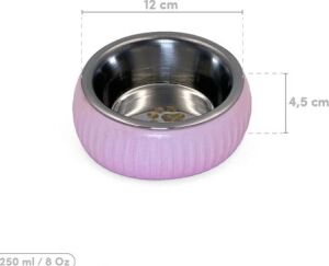 Mikopet Organik Seramik Mama Kabı Pembe