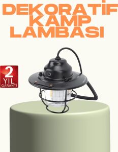 Hafif ve Taşınabilir Retro Tasarım Kamp Lambası