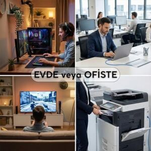 Cat6 Ethernet Kablosu (5 Metre) - 1000 Mbps’e Kadar Veri Aktarımı - Fabrikasyon RJ45 Konnektörlü - Mavi