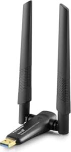 USB Wıfı Adaptor 2.4ghz&5ghz AIC8832BU AX1800 Wifi6 1200MBPS Siyah UAX06