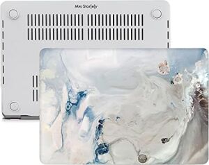 MacBook Pro 15 Mermer Desenli Kılıf A1707 A1990 Uyumlu Baskılı Sert Kılıf Ince Hafif Koruyucu Kapak R-39