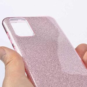 Spia  Galaxy S20 Plus Kılıf Pembe Jade Simli Silikon Kapak Orijinal Esnek Ince Geliştirilmiş Dayanıklı Darbe Karşıtı Koruyucu Yeni Nesil Tasarım ( Galaxy S20 Plus, Pembe)