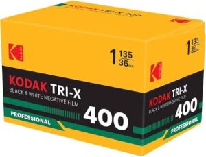 Profesyonel Tri-X 400 Siyah Beyaz 135 Negatif Rulo Film, 36 Pozlama, Retro Ambalaj