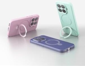 - Xiaomi 15T Pro ile Uyumlu Mi Kılıf Magsafe ile Uyumlu Halkalı Extra Standlı Içi Kadife Yumuşak Renkli Silikon Samara Kapak - Siyah