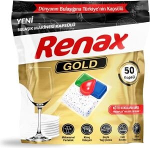 Gold Bulaşık Makinesi Kapsül Deterjanı 50 Adet