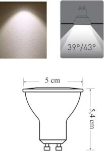 LED GU10 Lamba, Gün Işığı 4W 345LM 4000K