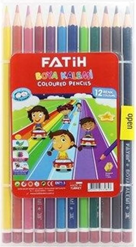 FA33285KB12RTB Rengi Kurşun Kalemler, 12 Renk ve Kılıf