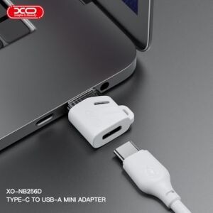 Xo Usb-A Erkek - Type-C Dişi Dönüştürücü Adaptör NB256D, Veri ve Şarj Destekli, 5gr, Beyaz