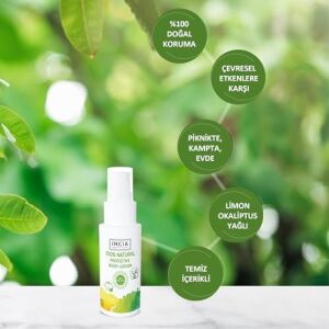 %100 Doğal Koruyucu Vücut Losyonu Sprey Yenidoğan Bebek Çocuk Için Limon Okaliptus Vegan 50 ml