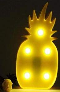 AD96YT0057 Ananas Şeklinde Ledli Dekoratif Eğlenceli Çocuk Gece Lambası ve Çok Amaçlı Aydınlatıcı Dekor