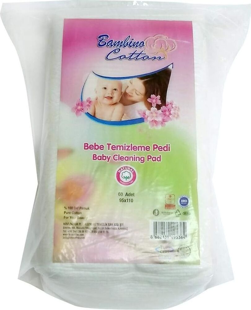 60'lı Bebek Temizleme Pamuğu