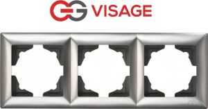 Visage Ambiance Füme 3 Lü Çerçeve - Priz ve Anahtar Için Uyumlu Çerçeve