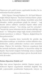 Eğitim ve Öğrenmede Hipnoz