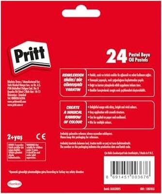 Pritt 24'lü Pastel Boya - Karton Kutu