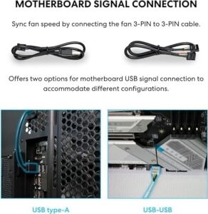 Lian Li Evrensel USB ve Pwm Fan Hub, 4 USB Başlıklı Fan Kontrol Cihazı - 6 Fan Bağlantı Noktası - Manyetik Montaj - 5V/4PIN - Psu/anakart Evrensel Kılıf Uyumluluğu - Beyaz (EG-HUB01W)