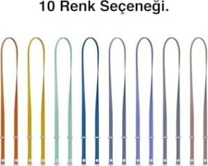 - iPhone 17 Pro Max ile Uyumlu Tüm Serilerle Çapraz Ayarlanabilir Yüksek Kaliteli Şık Crossbody Strap Telefon Askısı - Sienna