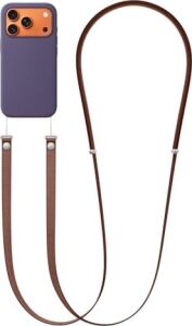 - iPhone 17 Pro Max ile Uyumlu Tüm Serilerle Çapraz Ayarlanabilir Yüksek Kaliteli Şık Crossbody Strap Telefon Askısı - Sienna