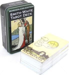 Metal Kutulu Tarot Kartı Smith-Waite