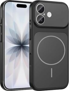 Spia Apple iPhone 17 ile Uyumlu Kılıf Siyah Sorm Kablosuz Şarj Özellikli Kapak (Apple iPhone 17 ile Uyumlu, Siyah)
