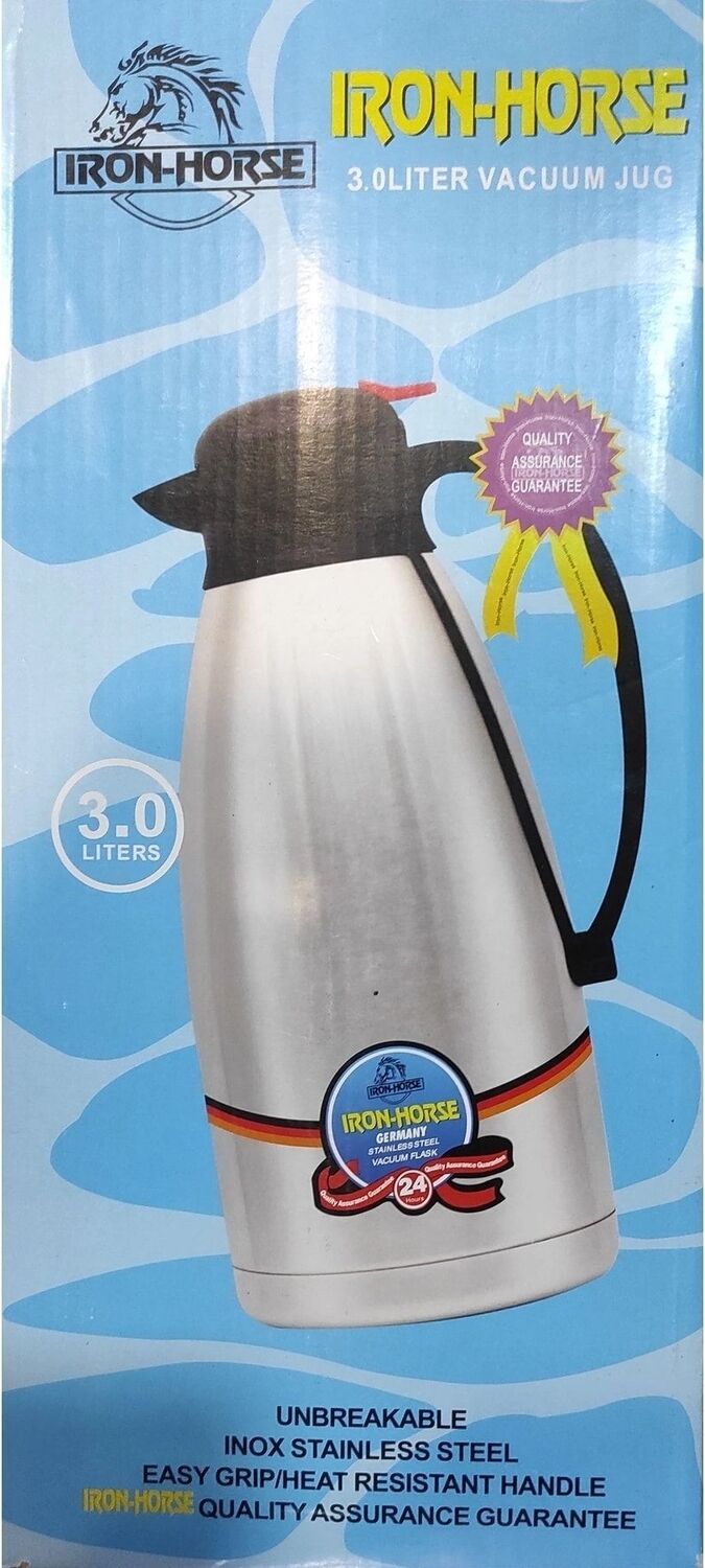 Çelik Termos 3 Litre Yeşil Renk 12 Saat Yalıtım Süresi Sürahi Tipi Çay Su Termosu