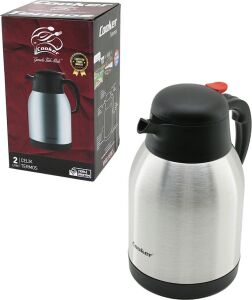 Piknik Termosu - 2 Litre - 304 Çelik - Çift Contalı Kapak