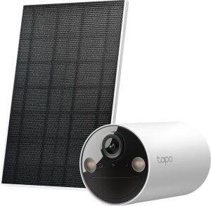 C410 Kıt, 2k 3mp, Renkli Gece Görüşü, Şarj Edilebilir, IP65 Sertifikalı, Yerel/bulut Depolama, 110° Açılı, Güneş Paneli Dahil, Kablosuz Bataryalı Güvenlik Kamerası Kiti