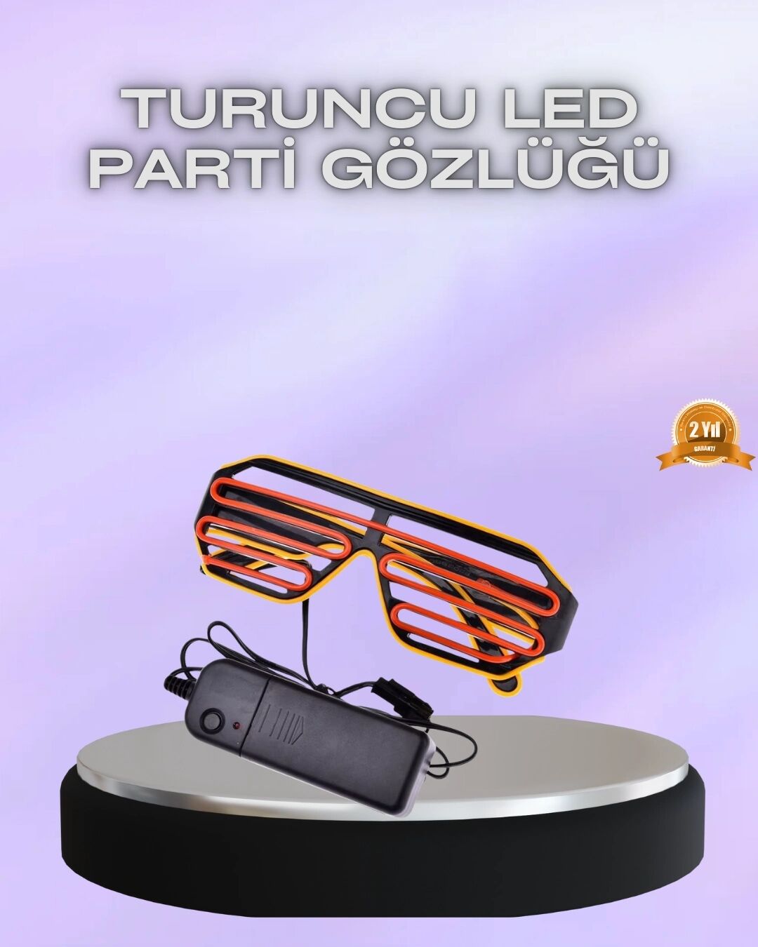 Parti ve Festival Için LED Işıklı Eğlence Gözlüğü
