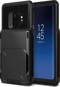 VRS91566 Galaxy S9 Damda Folder Kılıf, Metallic Black
