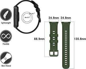 Watch Fit 2 ile Uyumlu Saat Kayışı Ent Kaliteli  Watch Fit 2 ile Uyumlu Spor Saat Kontrast Renkli Lagniappe Silikon Kordon