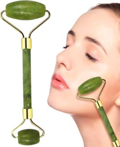 Doğal Yeşim Taşı Yüz Masaj Roller ve Gua Sha Seti 2 Parça