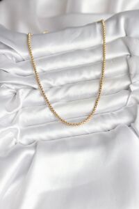 14K Gold Renk Kaplama Zincir Model cm Kadın Kolye