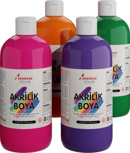 Ara Renkler Akrilik Boya 4'lü Set 4X500 gr