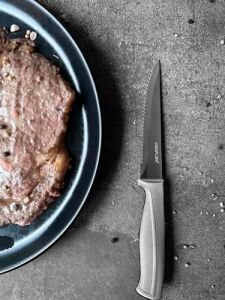 Tırtıklı Steak Bıçağı,11 cm Gri D-NEOGEK011