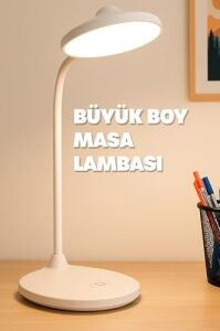 Şarjlı Masa Lambası Işık Ayarlanabilir Telefon Tutuculu Ders Çalışma Okuma Işığı Doğal Işık 1023