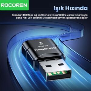 650 Mbps 2.4 & 5ghz Dual Band USB Wifi Adaptör